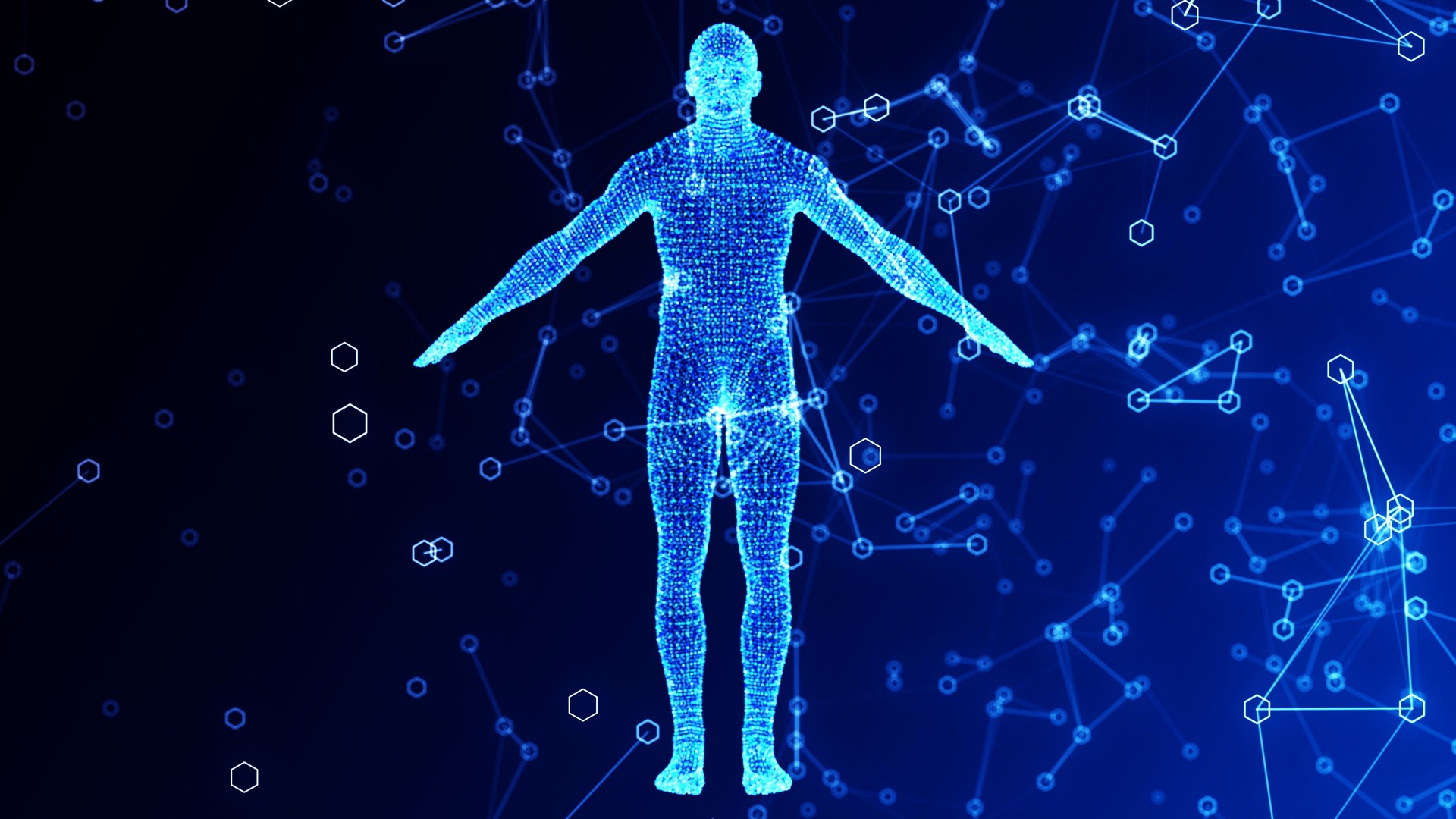 Medical technology concept. Human 3D rendering